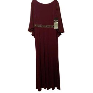 NWT Melrose Social Formal Long Dress With Gold Embellishments - Size 16